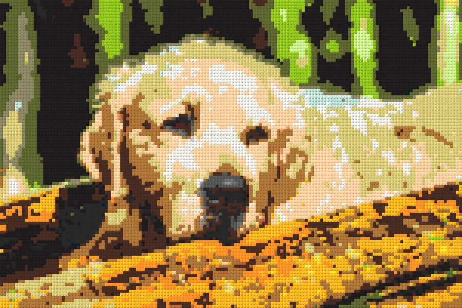 Seine Katze, ihr Hund — Beispiel 1: so sieht es als Steinbild aus