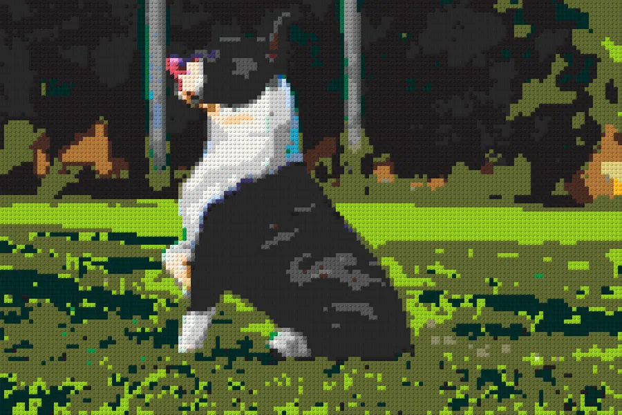 Seine Katze, ihr Hund — Beispiel 2: so sieht es als Steinbild aus