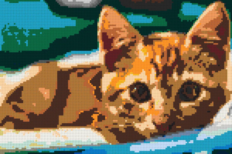 Seine Katze, ihr Hund — Beispiel 3: so sieht es als Steinbild aus