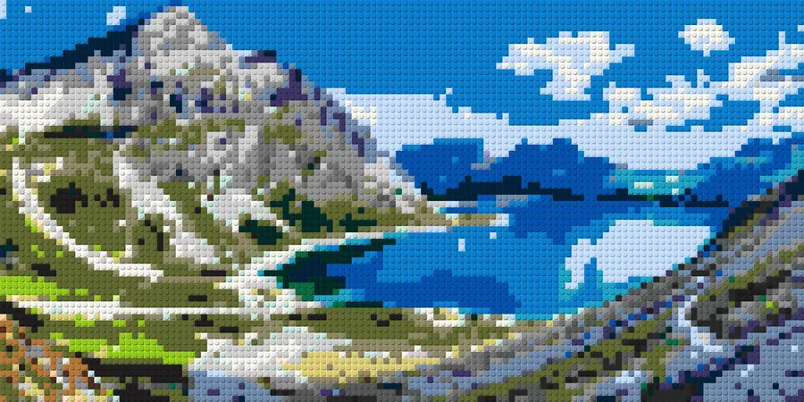 Eine Landschaft, die sie kennen — so sieht es als Steinbild aus