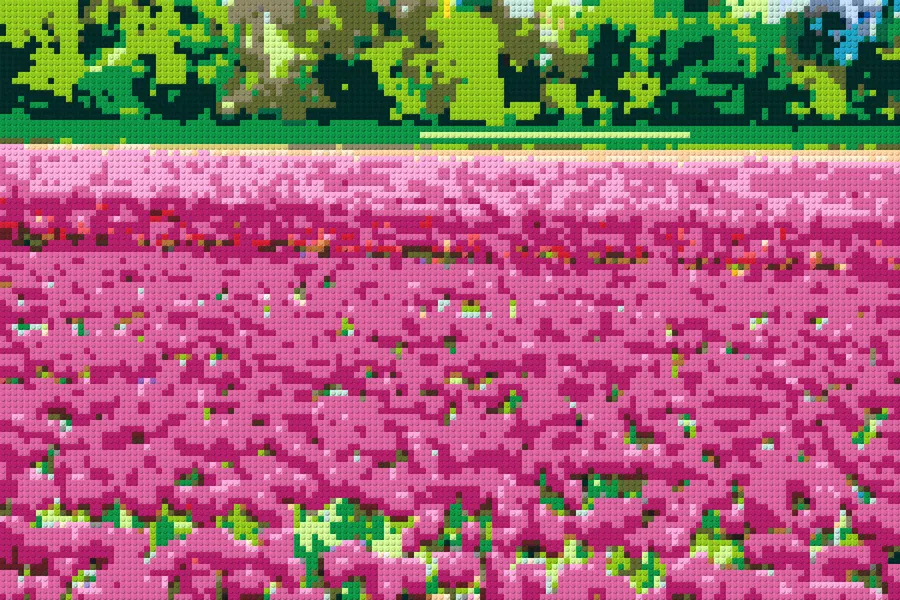 Eine Landschaft, die sie kennen — Beispiel 3: so sieht es als Steinbild aus