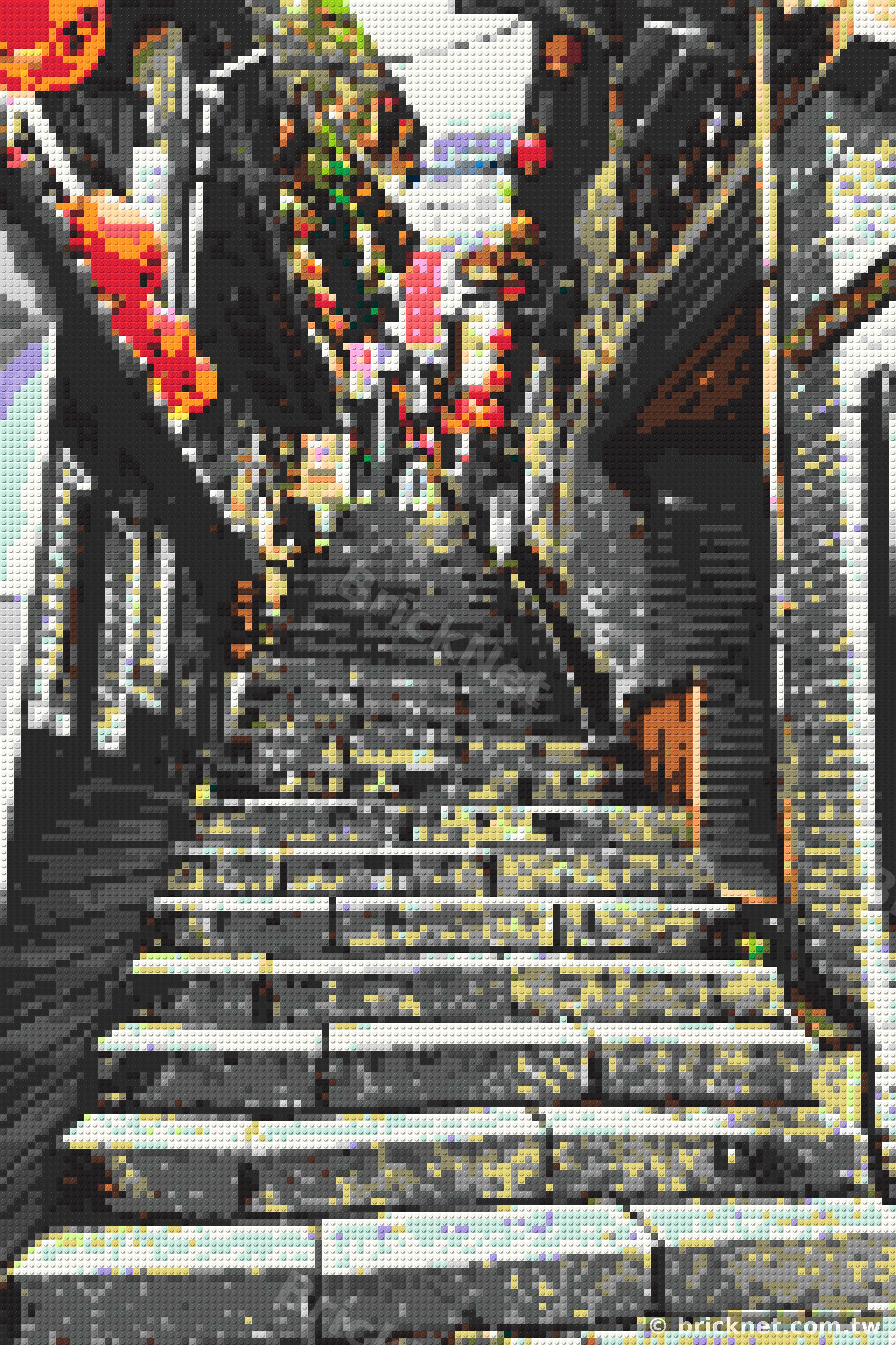 新北市の夜景ブロックモザイク — BrickNet お客様作品